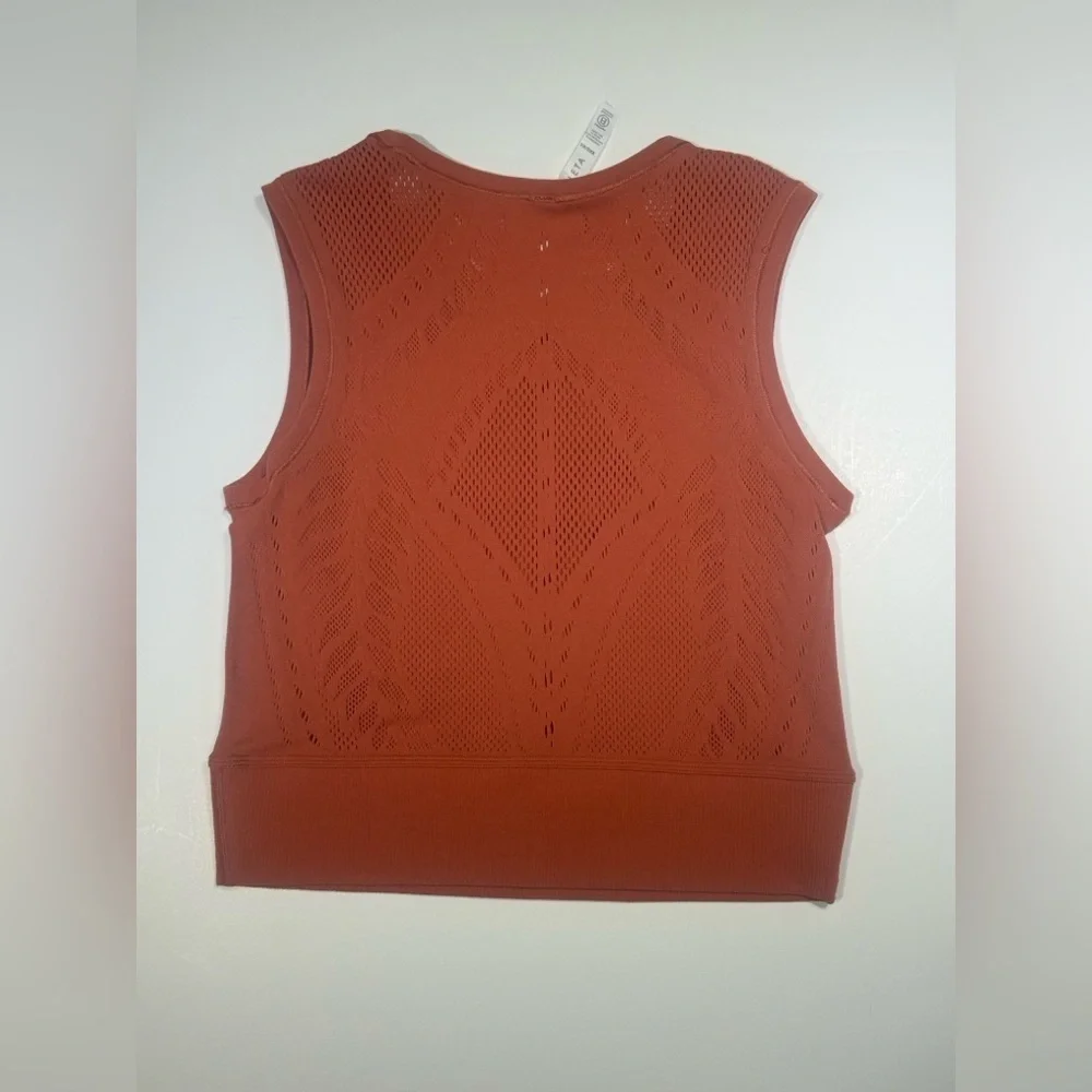 ATHLETA Women's Sleeveless Rust Top 🏃‍♀️🧡🍂🍁 - Picture 8 of 9